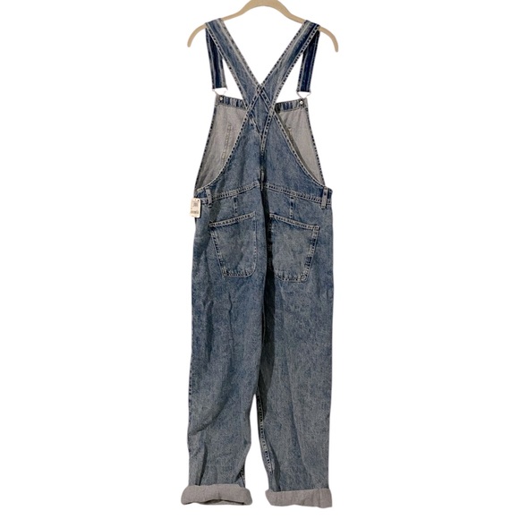 NWT FP We The Free Bibs. Ziggy Denim Overall Straight Leg. Sz. M - Picture 6 of 16